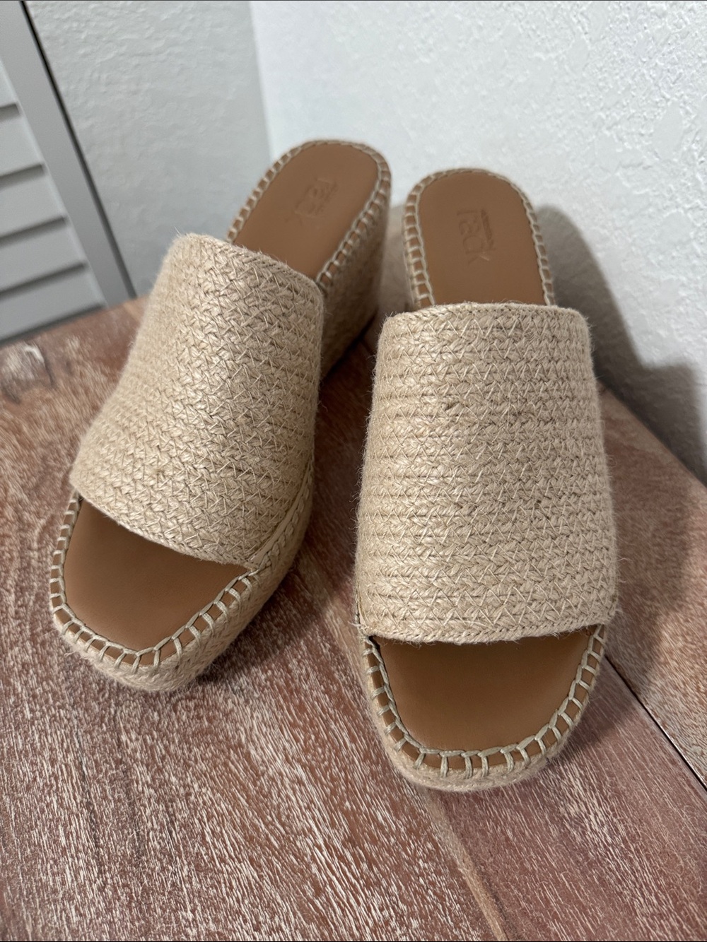 Natural Woven Slide Sandals - Women's Cream Espadrille Mules